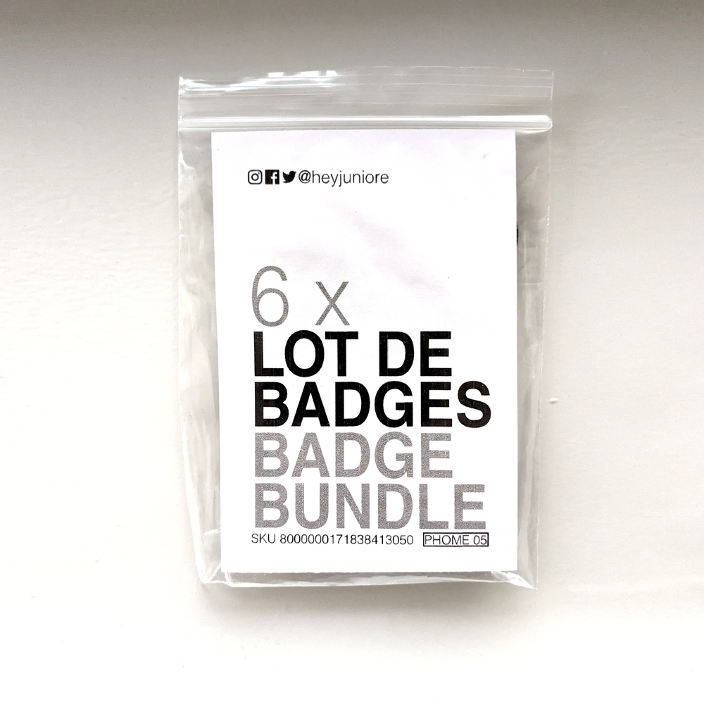 Juniore lot de badges